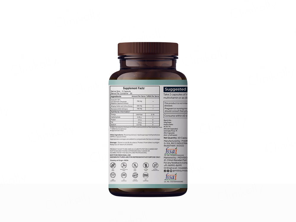 Miduty Immune Shield Quercetin 95% Capsule
