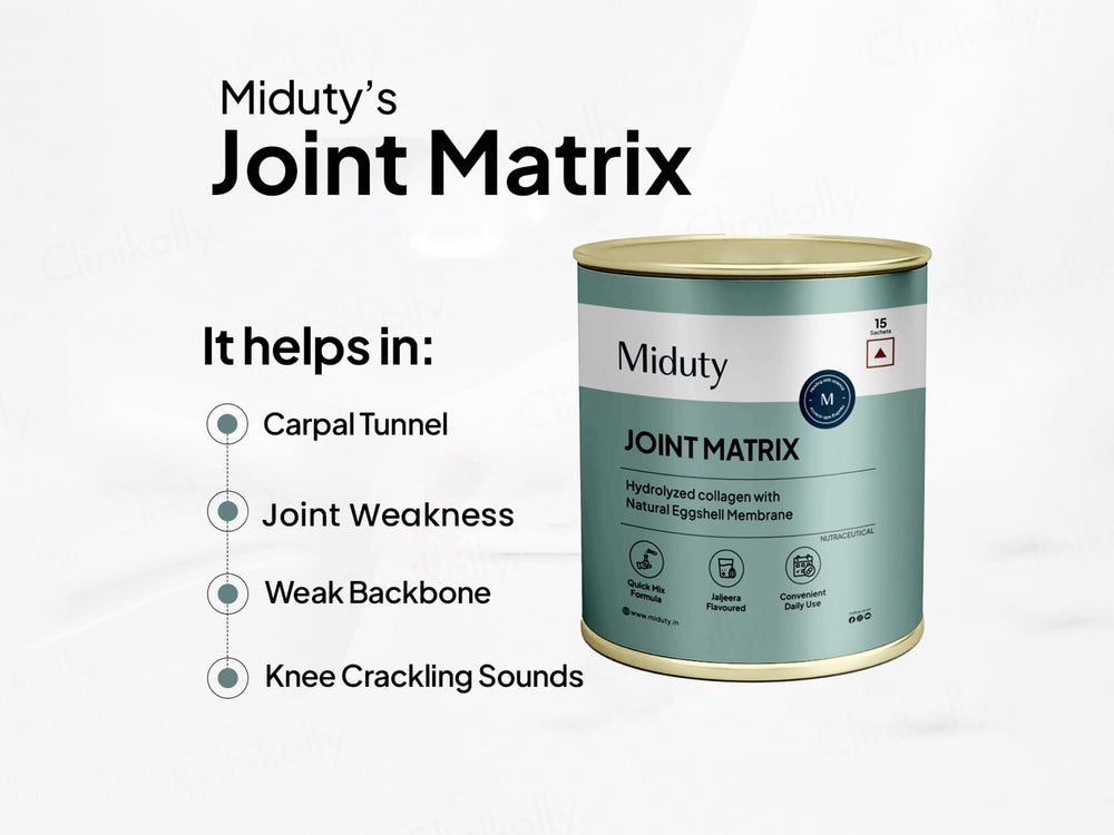 Miduty Joint Matrix Hydrolyzed Collagen Nutraceutical Powder