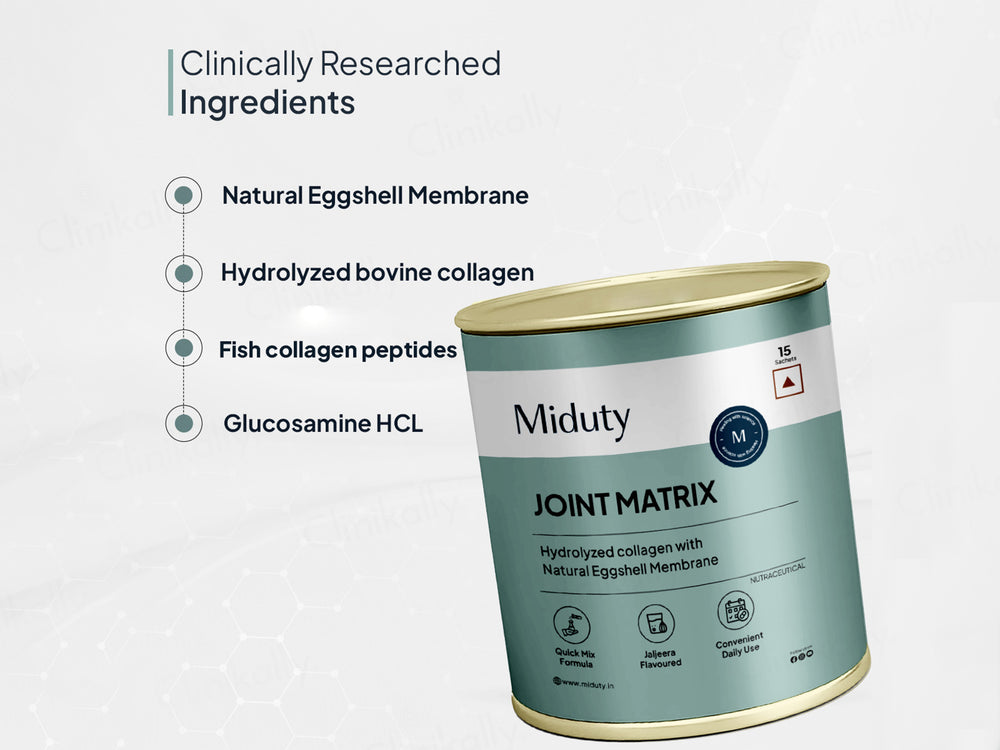 Miduty Joint Matrix Hydrolyzed Collagen Nutraceutical Powder