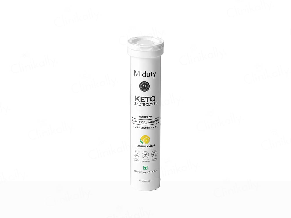 Miduty Keto Electrolytes Nutraceutical Effervescent Tablet - Lemon Flavour