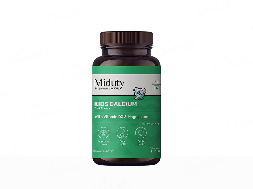 Miduty Kids Calcium Nutraceutical Chewable Tablet