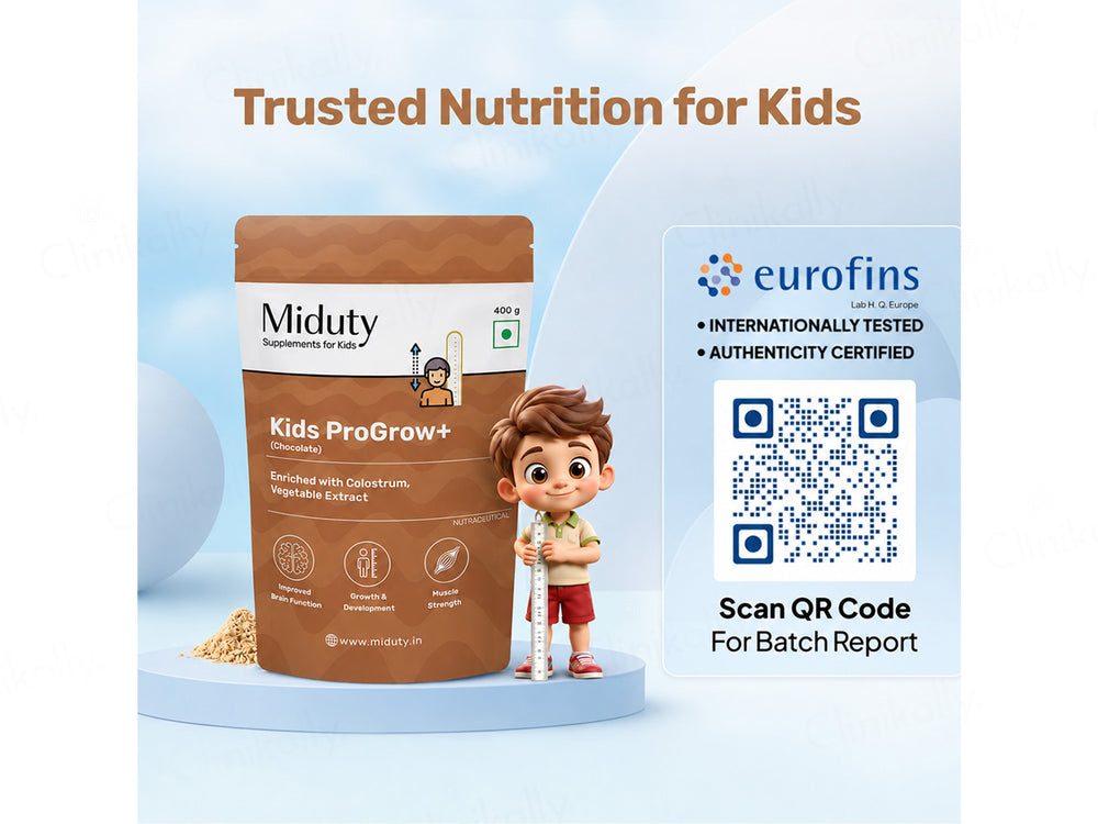 Miduty Kids Progrow+ Protein Powder - Chocolate Flavour