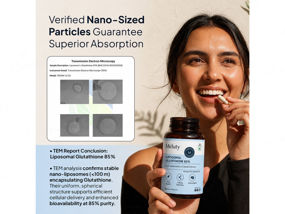 Buy Miduty Liposomal Glutathione 85% Capsule Online at Best Price