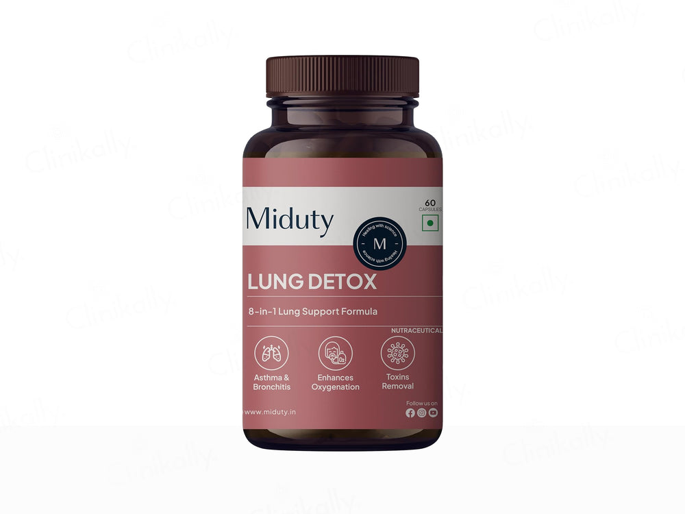 Miduty Lung Detox Nutraceutical Veg Capsule