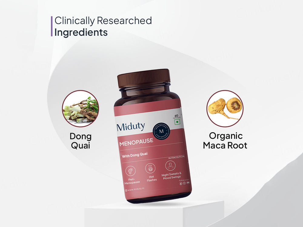 Miduty Menopause Dong Qual, Maca Root & Chasteberry Extract Capsule