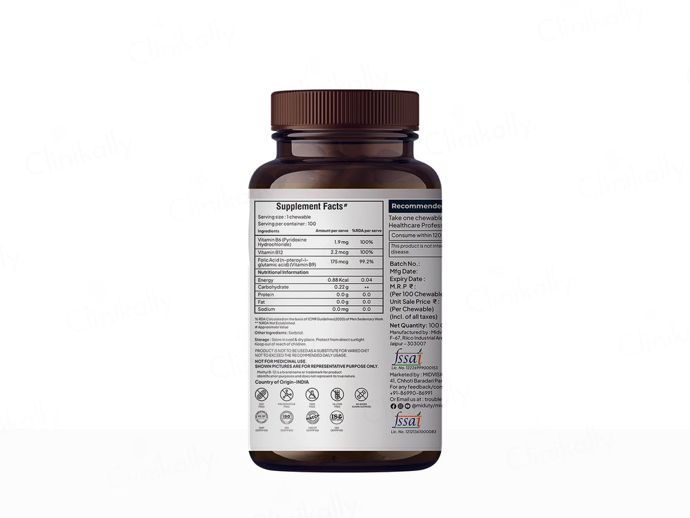 Miduty Methyl B-12 Chewable Tablet