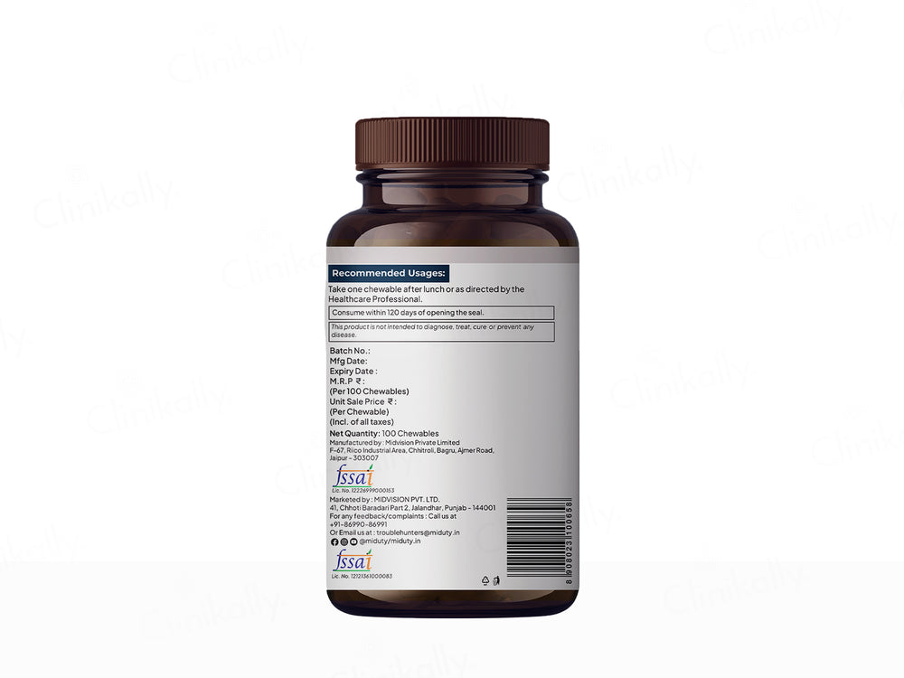 Miduty Methyl B-12 Chewable Tablet