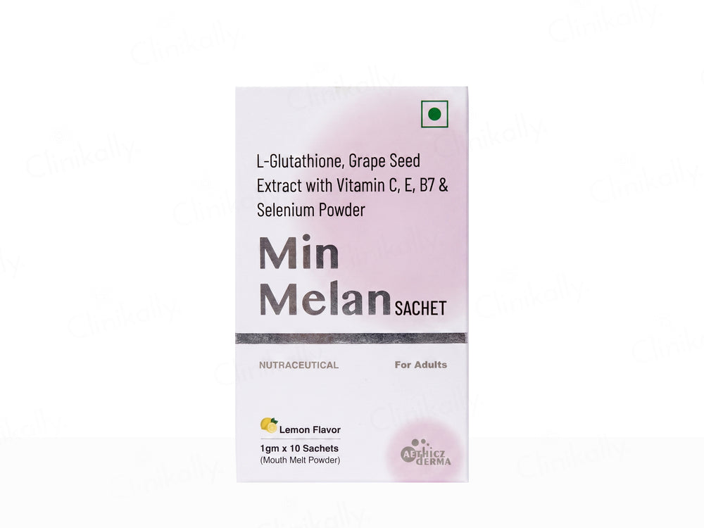 Min Melan Nutraceutical Sachet - Lemon Flavour