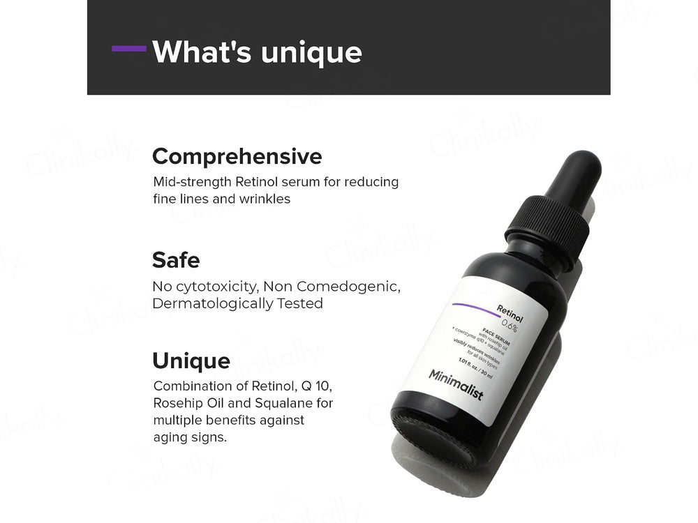 Minimalist 0.6% Retinol Face Serum