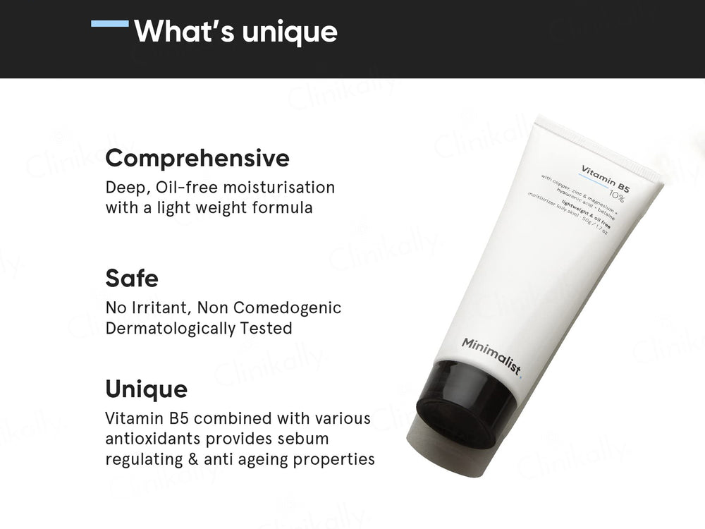 Minimalist 10% Vitamin B5 Lightweight & Oil Free Moisturizer