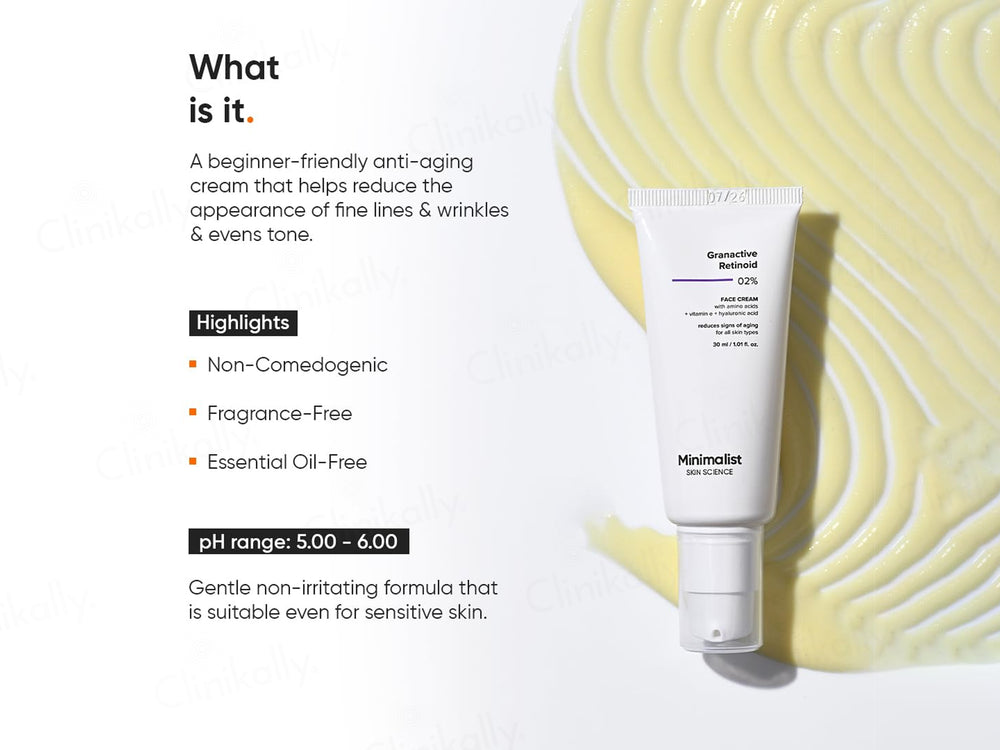 Minimalist 2% Granactive Retinoid Anti Aging Face Cream