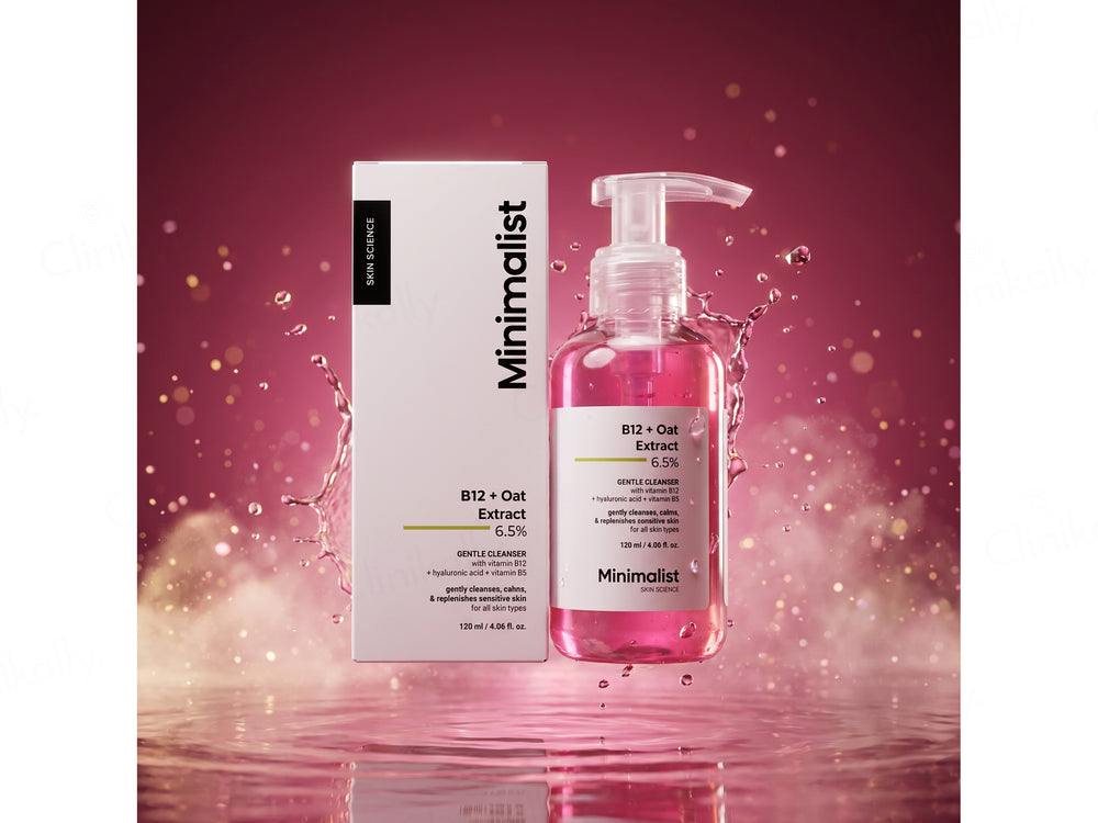 Minimalist 6.5% B12 + Oat Extract Gentle Cleanser For Sensitive Skin