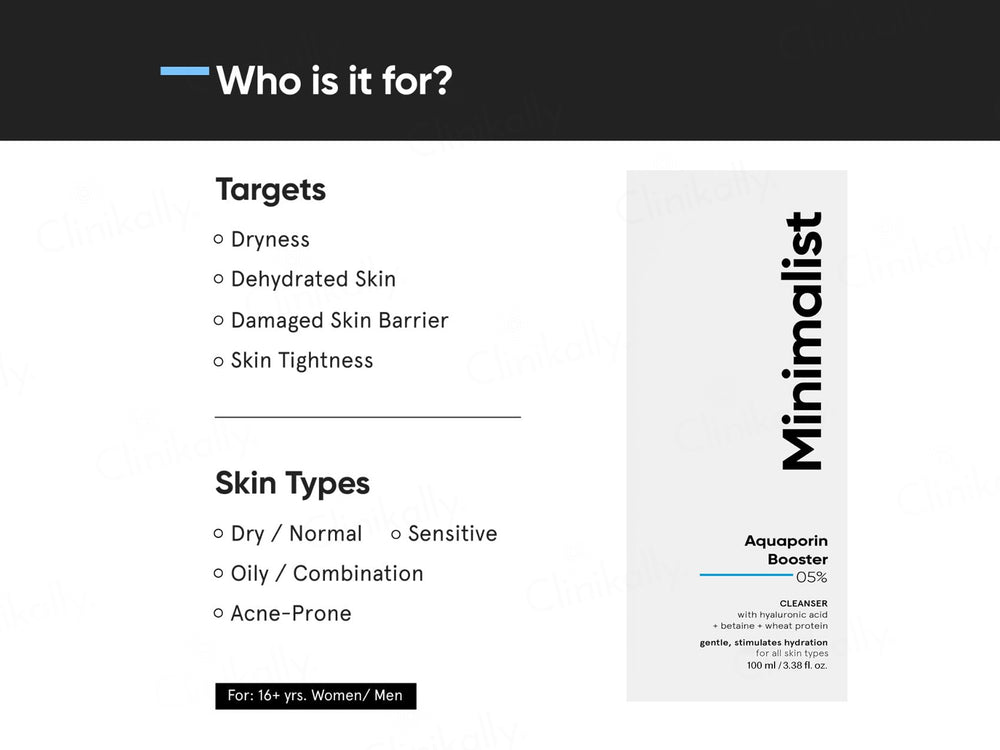 Minimalist Aquaporin Booster 0.5% Cleanser