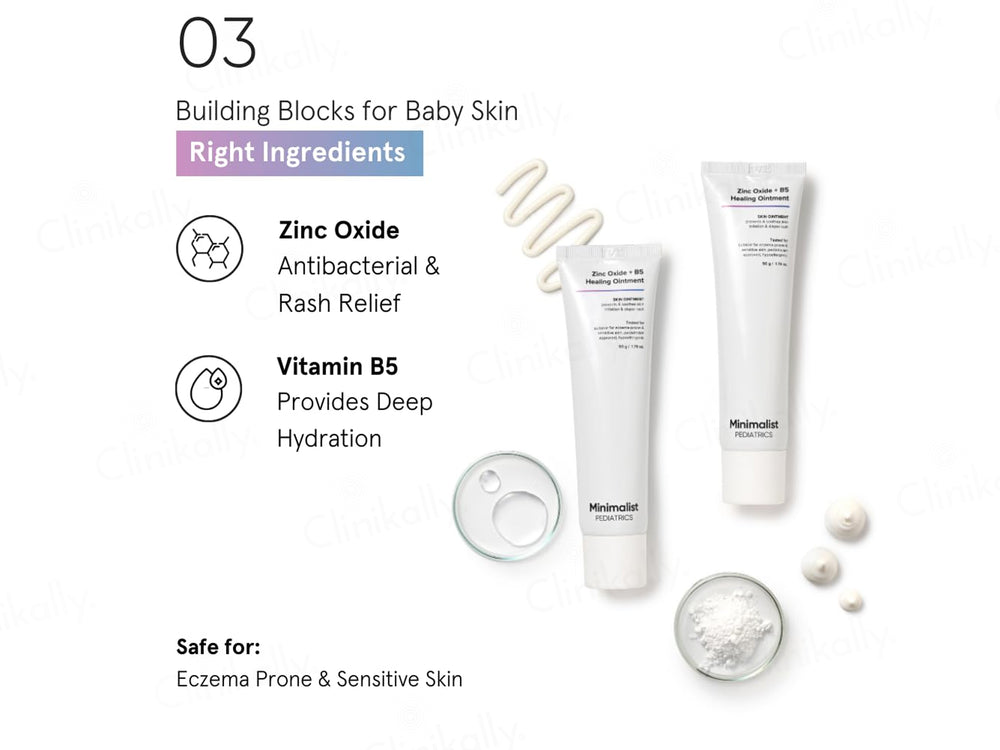 Minimalist Pediatrics Zinc Oxide + Vitamin B5 Healing Skin Ointment