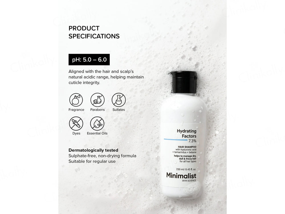 Minimalist Hydrating Factors 7.3% Hair Shampoo