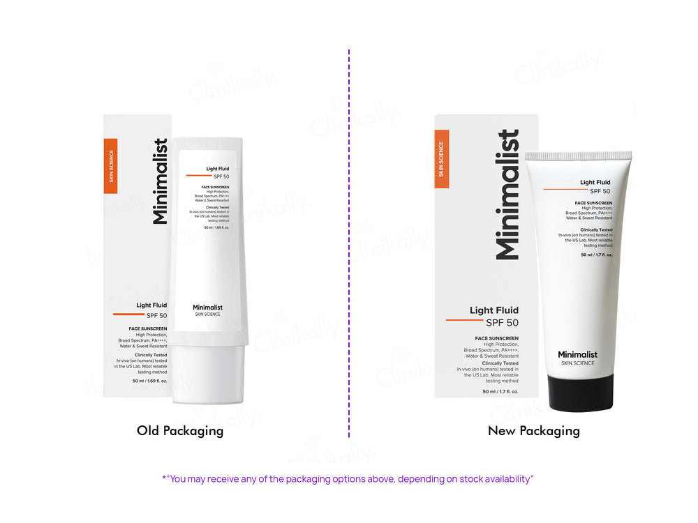 Minimalist Light Fluid Face Sunscreen SPF 50 PA++++