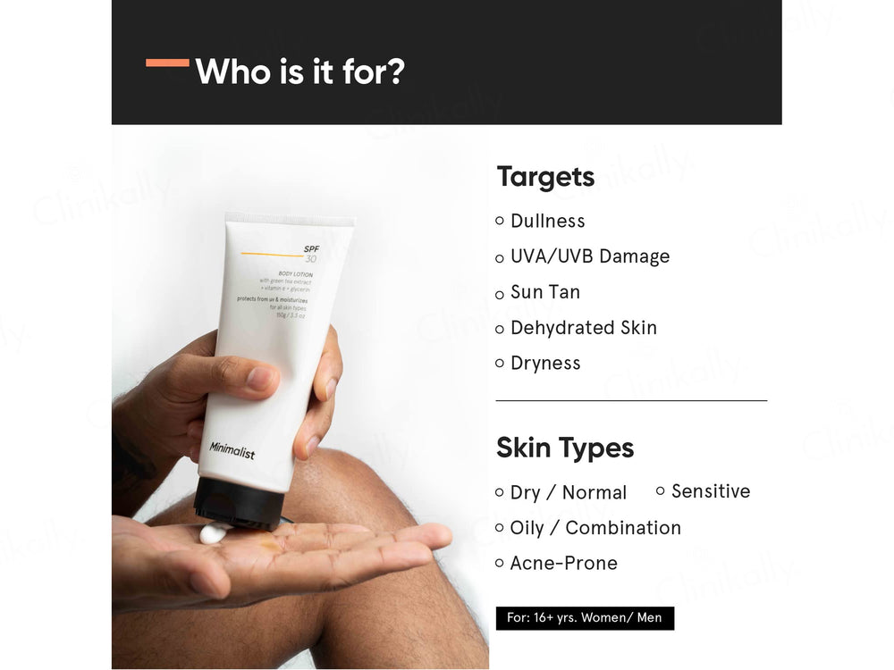 Minimalist Sunscreen Body Lotion SPF 30
