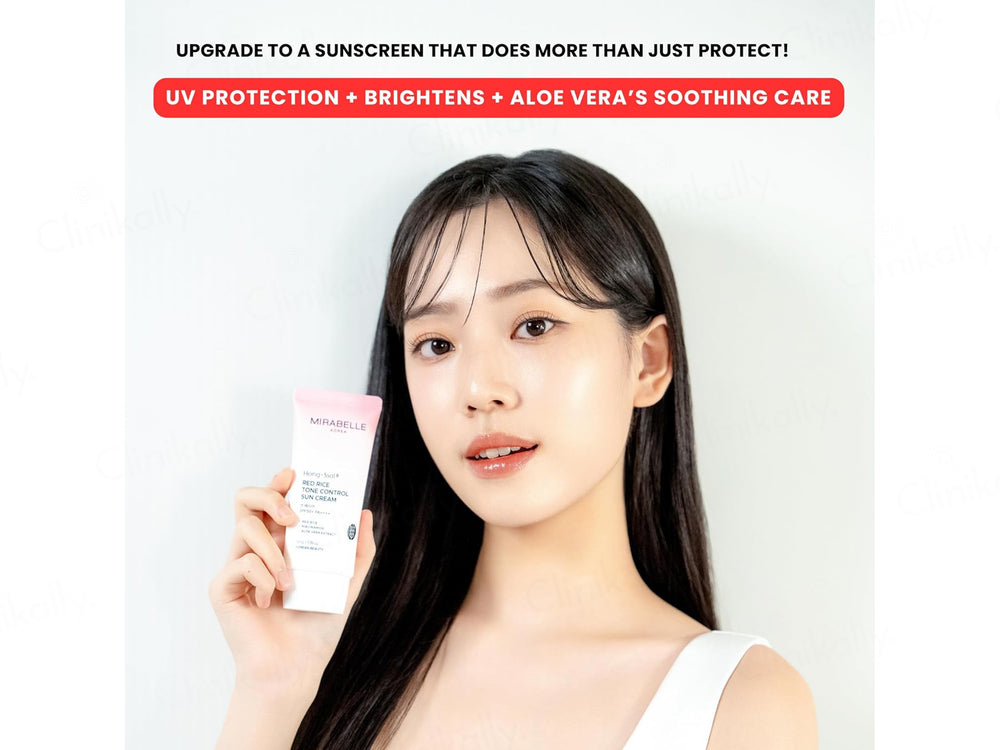Mirabelle Korea Hong-Ssal Red Rice Tone Control Sun Cream SPF 50+ PA++++