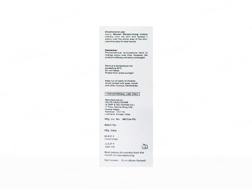 Mocell Moisturizing Lotion