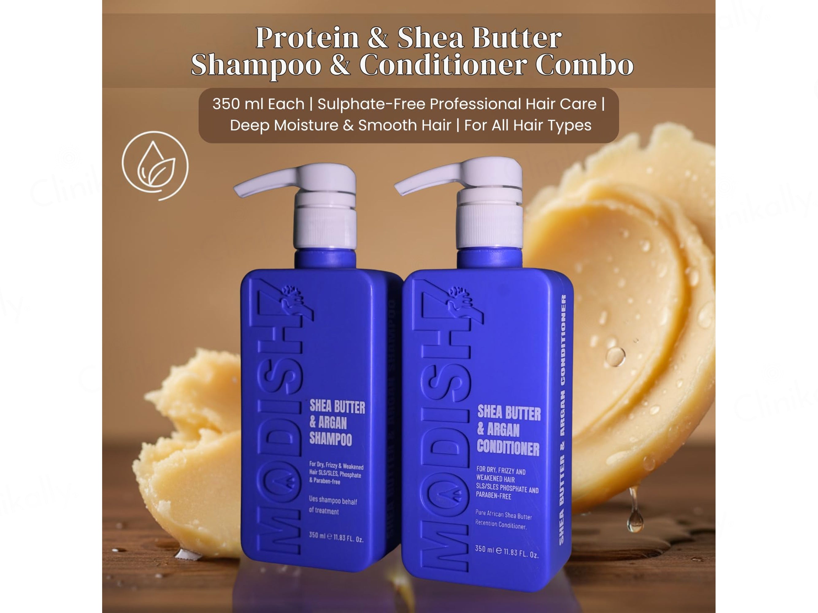 Modish7 Shea Butter & Argan Shampoo + Conditioner Combo