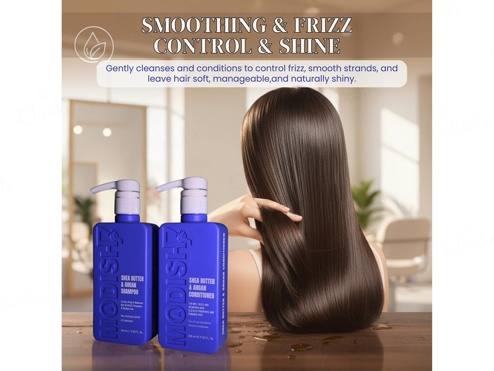 Modish7 Shea Butter & Argan Shampoo + Conditioner Combo