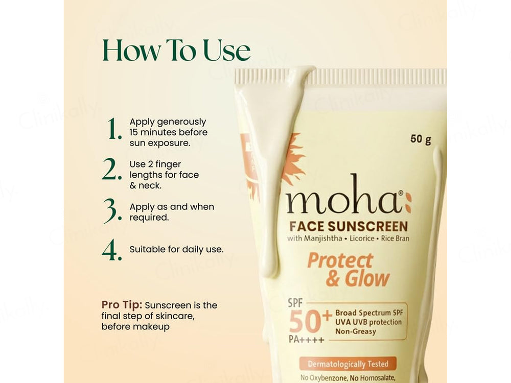 Moha: Face Sunscreen SPF 50+ PA++++