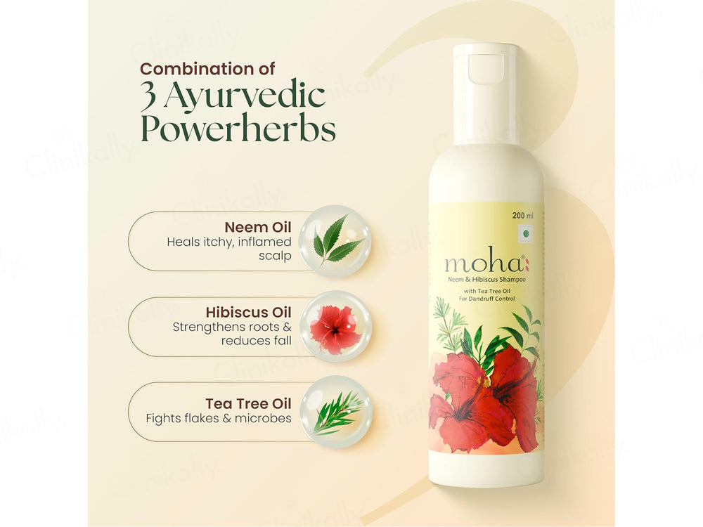 Moha: Neem & Hibiscus Anti-Dandruff Shampoo