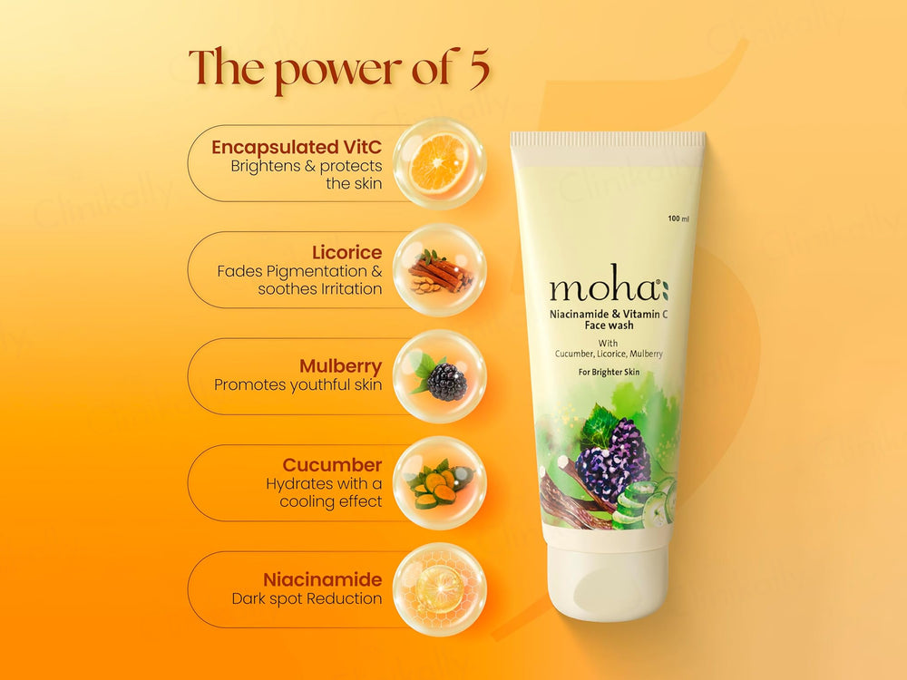 Moha: Niacinamide & Vitamin C Skin Brightening Face Wash