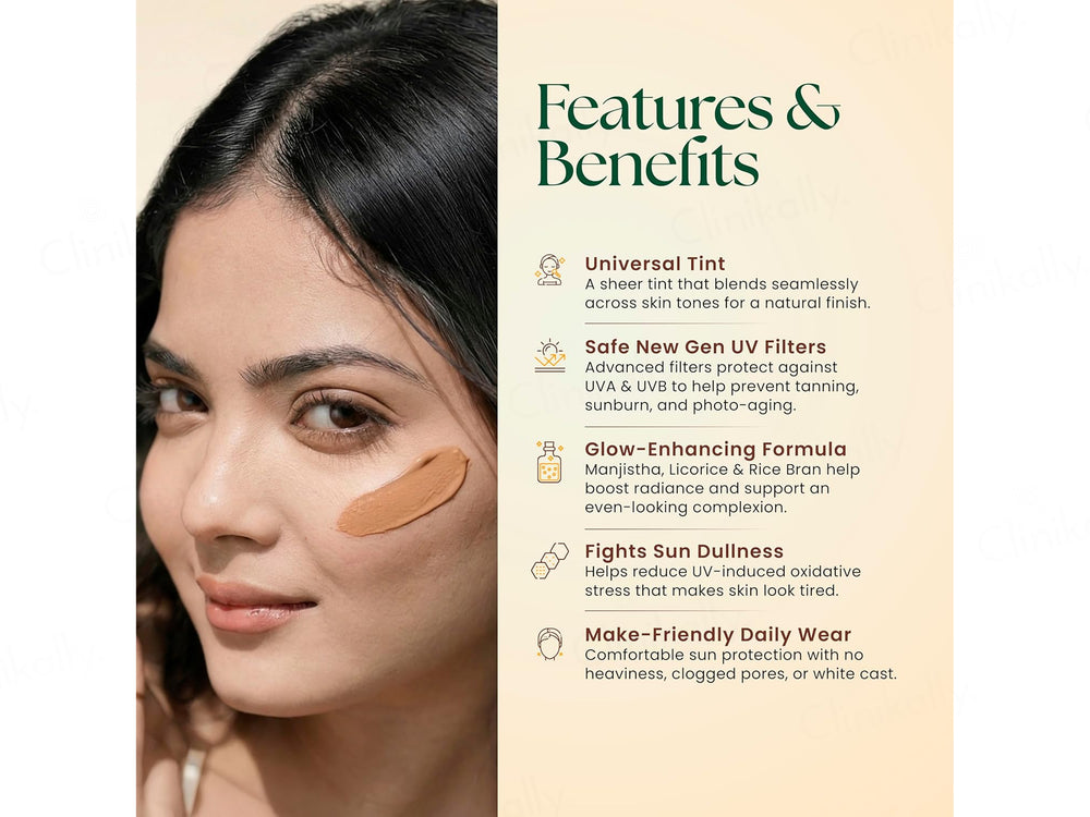 Moha: Tinted Fluid Sunscreen SPF 50+ PA++++ (Universal Shade)