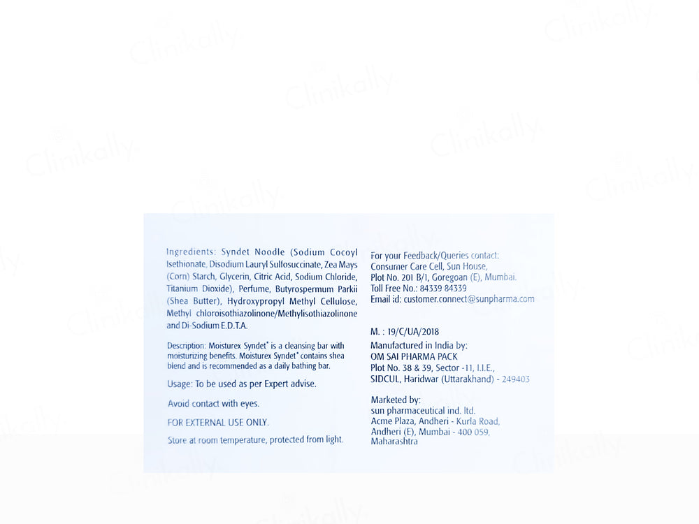 Moisturex Syndet Bathing Bar