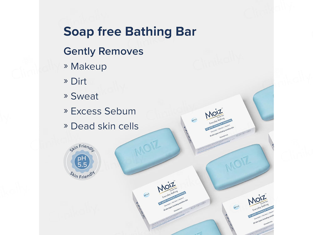 Moiz Syndet Gentle Cleansing & Moisturizing Bathing Bar