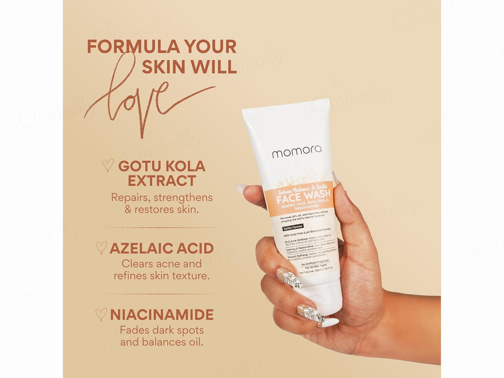 Momora Sebum Balance & Soothe Gentle Cleanse Face Wash
