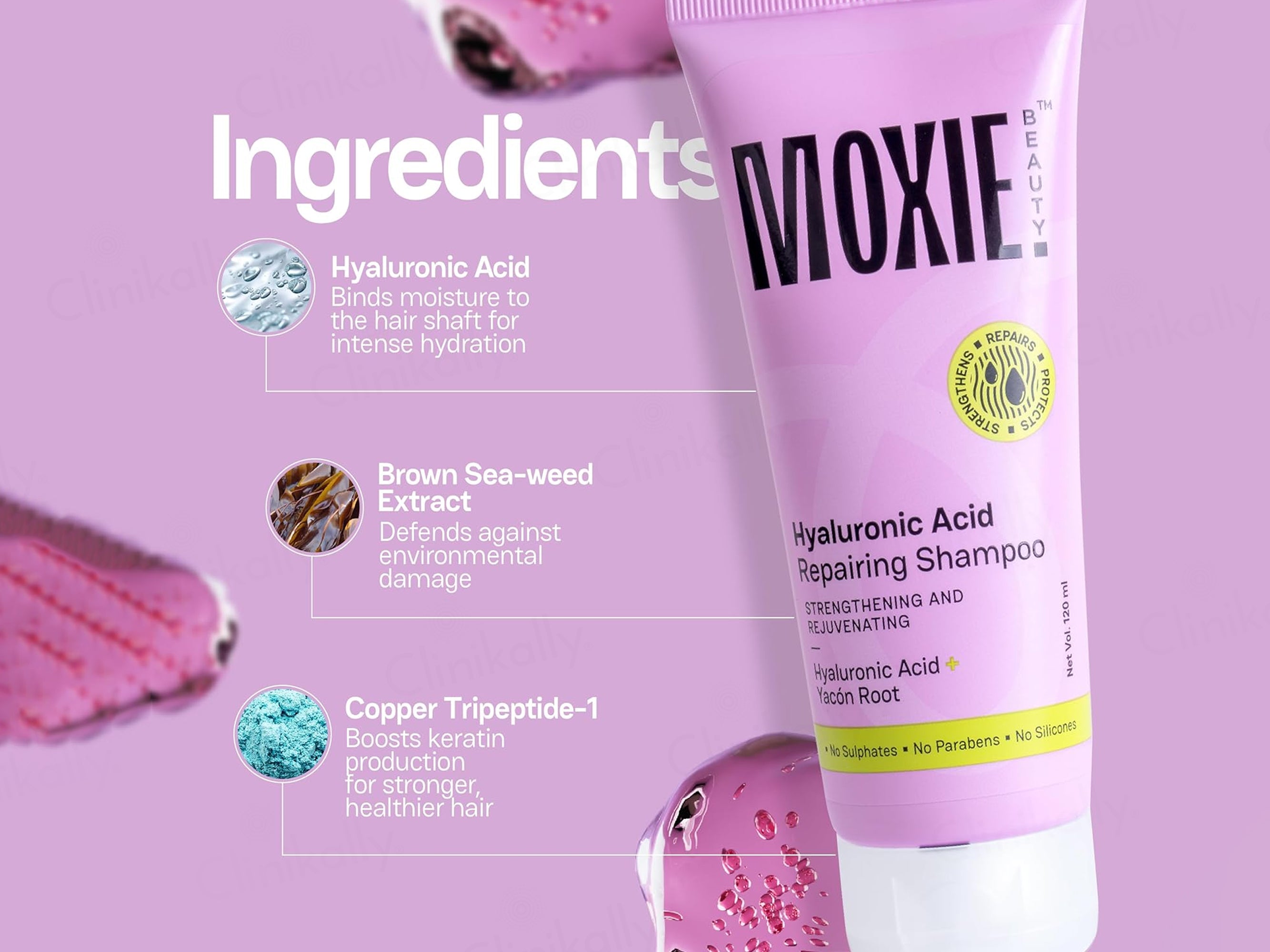Moxie Beauty Hyaluronic Acid Repairing Shampoo