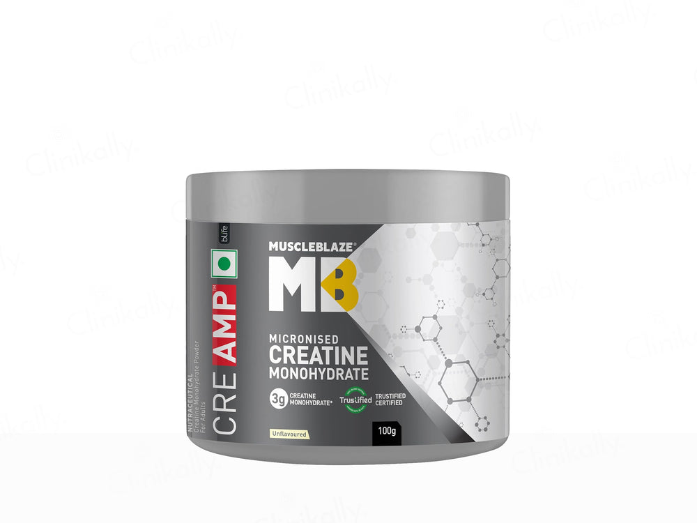 MuscleBlaze CreAMP Micronised Creatine Monohydrate Nutraceutical Powder - Unflavoured