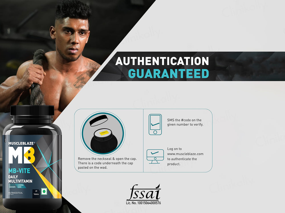 MuscleBlaze MB-Vite Daily Multivitamin Nutraceutical Tablet For Adults