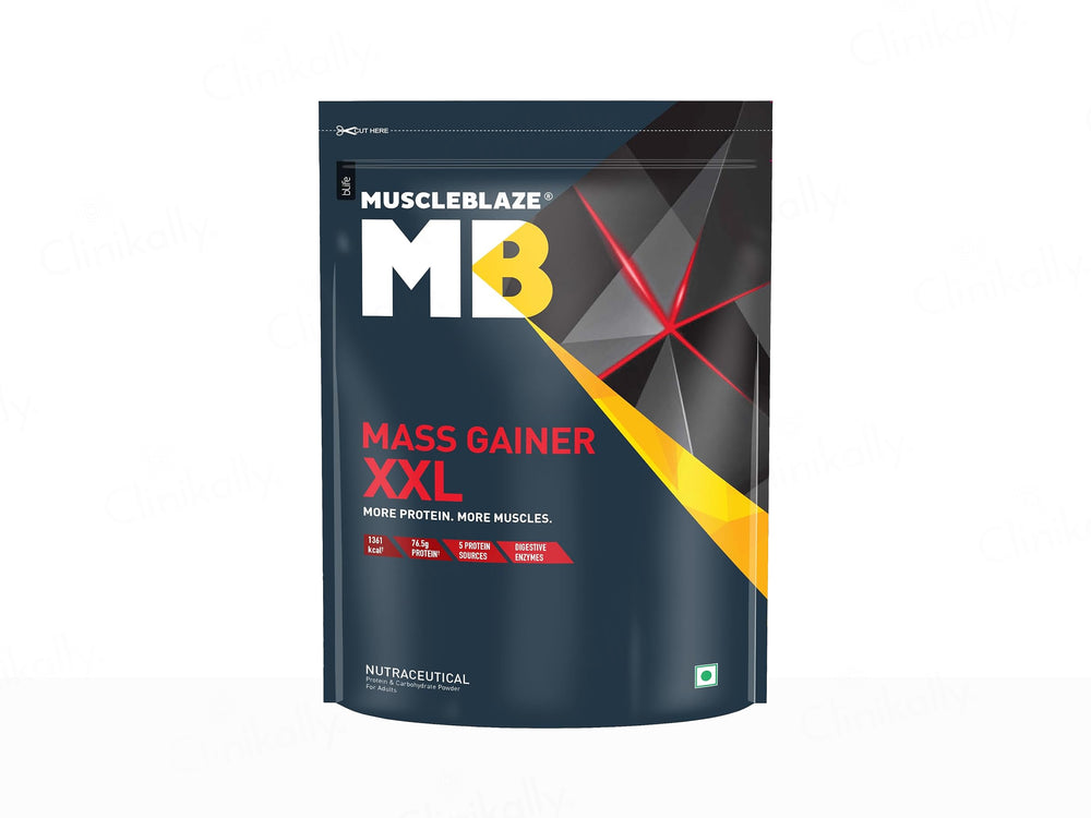 MuscleBlaze Mass Gainer XXL Nutraceutical Powder - Chocolate Flavour