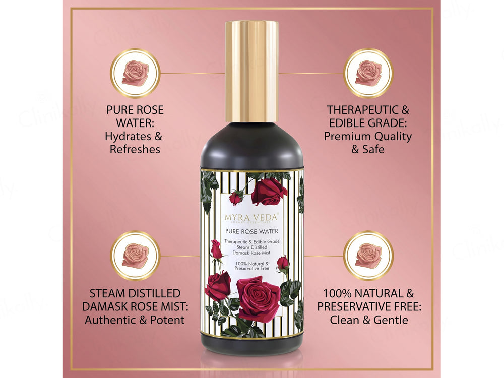 Myra Veda Pure Steam Distilled Rose Water