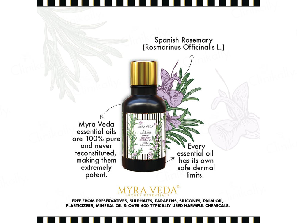 Myra Veda Spanish Rosemary Essential Oil