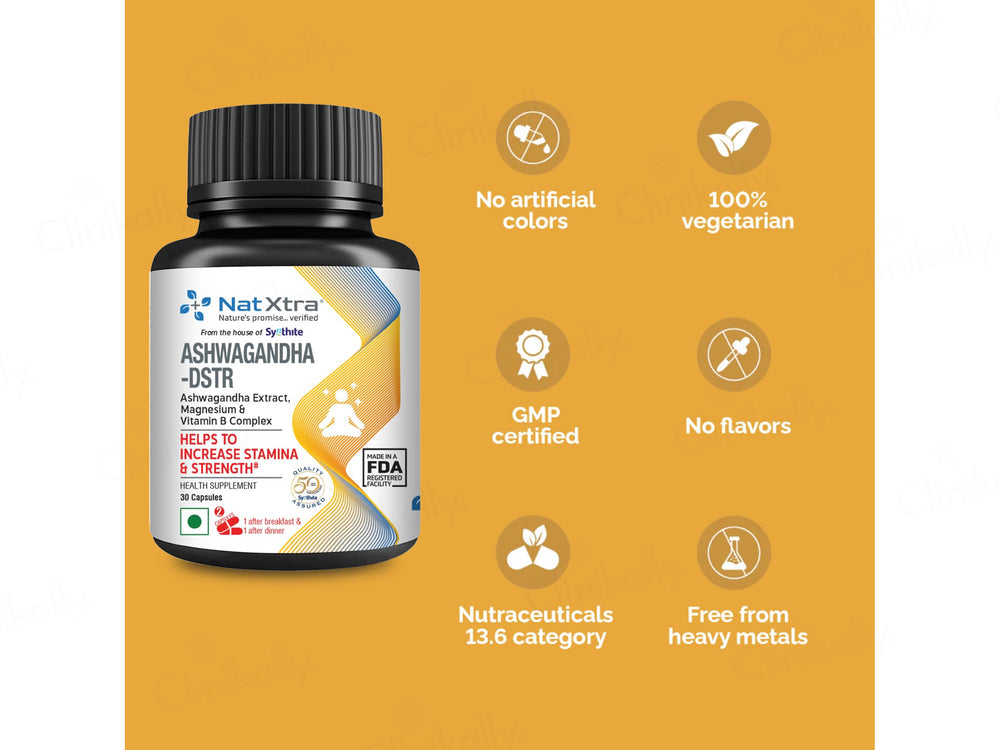 NatXtra Ashwagandha-DSTR Health Supplement Tablet