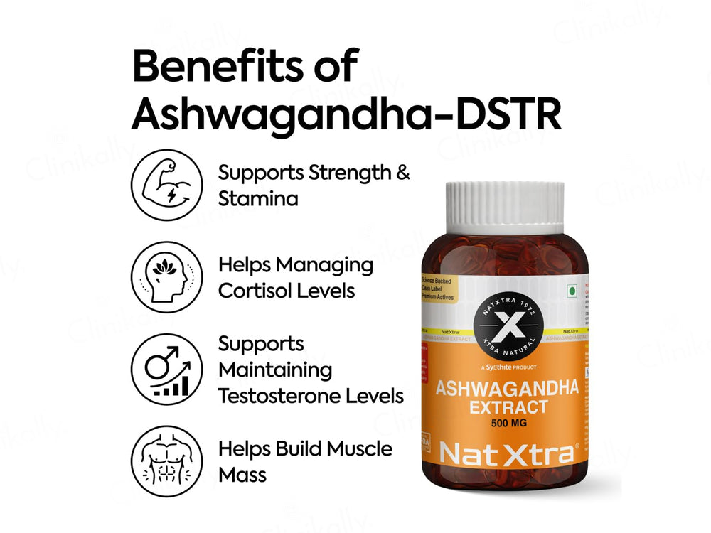 NatXtra Ashwagandha Extract 500 mg Nutraceutical Capsule