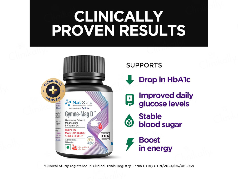 NatXtra Gymne-Mag D Blood Sugar Control Nutraceutical Capsule