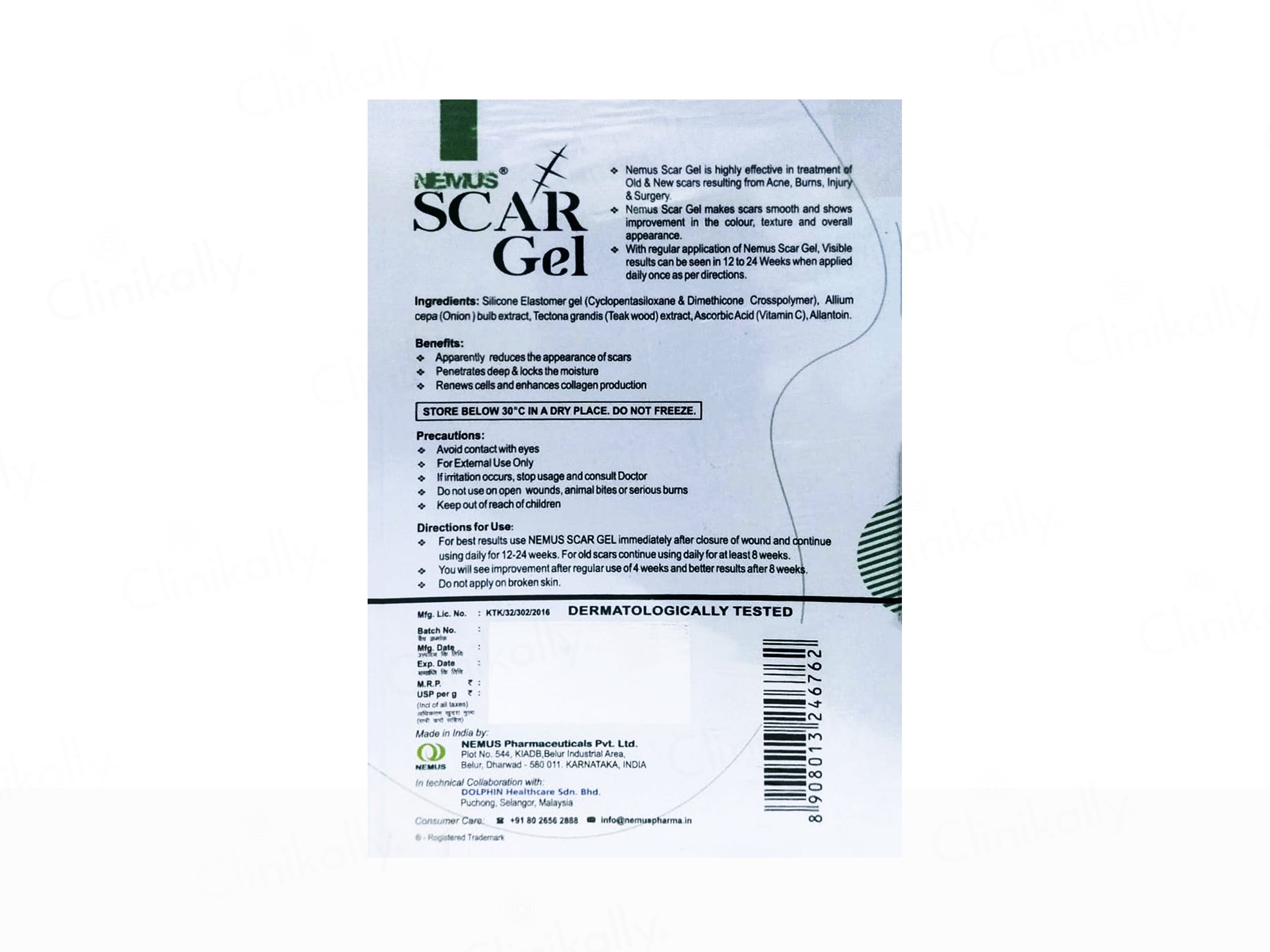 Nemus Scar Gel Advanced Silicone Scar Formula