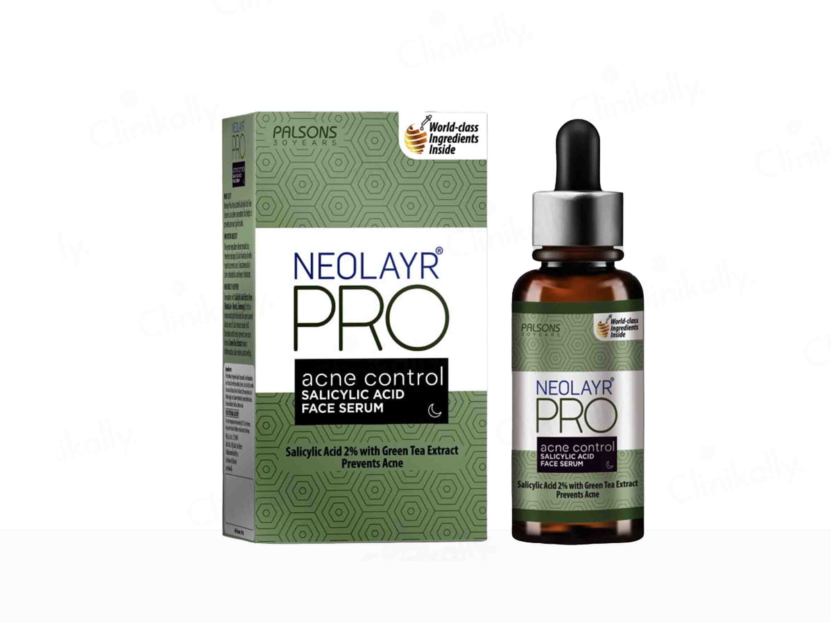 Neolayr Pro Acne Control Face Serum - Clinikally
