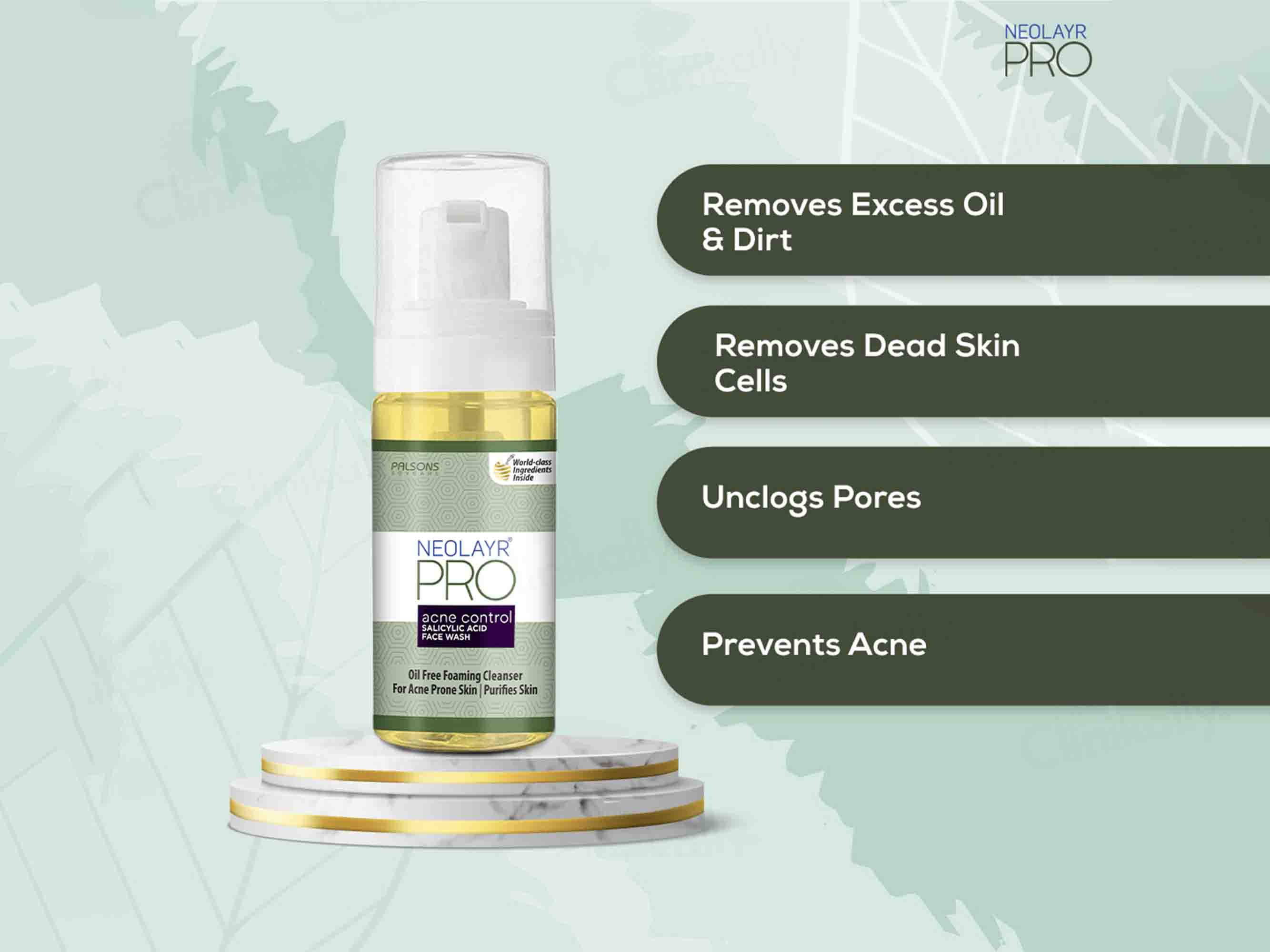 Neolayr Pro Acne Control Face Wash - Clinikally