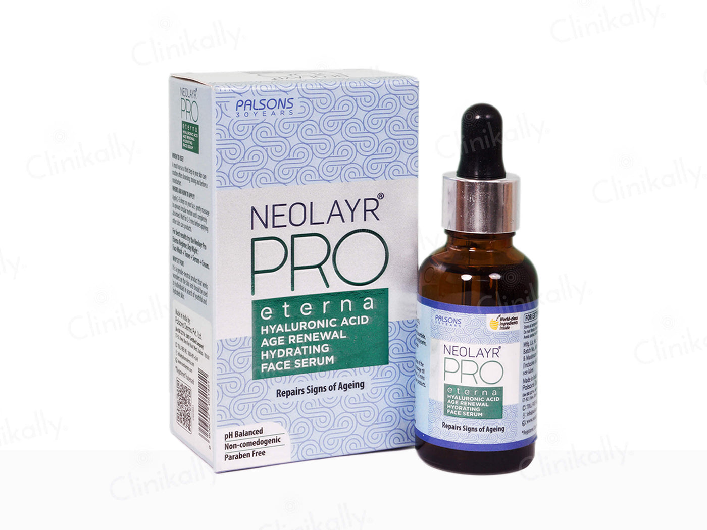 Neolayr Pro Eterna Hyaluronic Acid Age Renewal Hydrating Face Serum - Clinikally