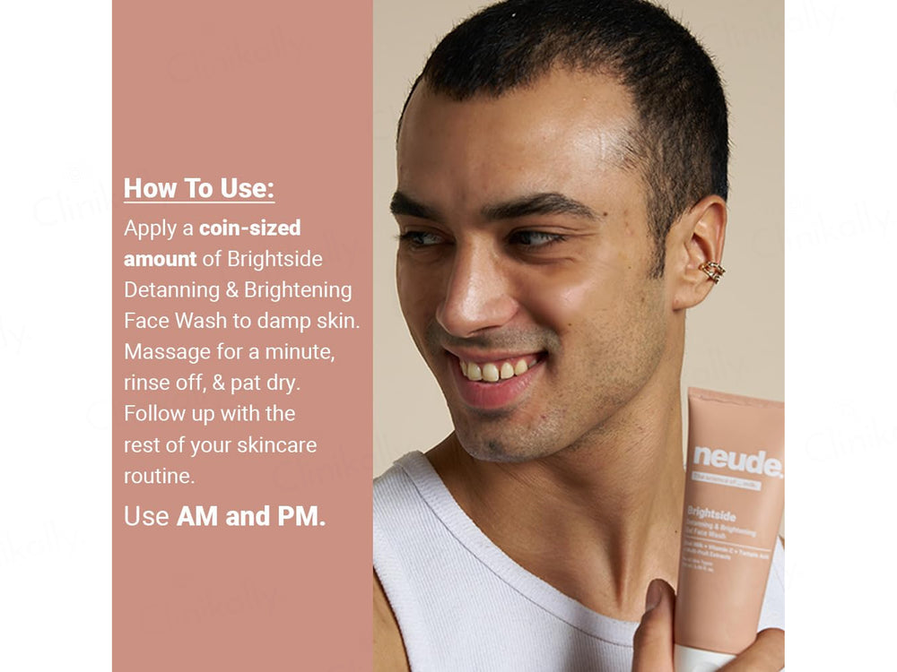 Neude Brightside Detanning & Brightening Gel Face Wash