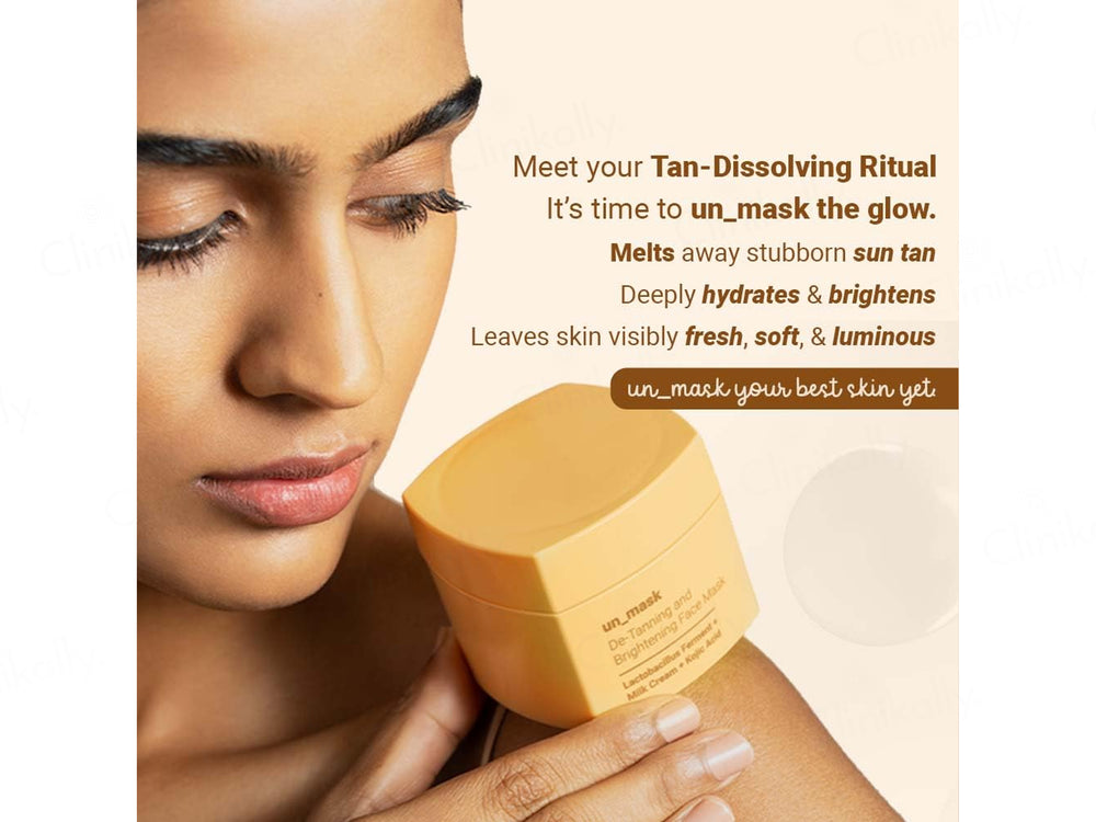 Neude Unmask Everyday De-Tanning, Hydrating and Brightening Face Mask