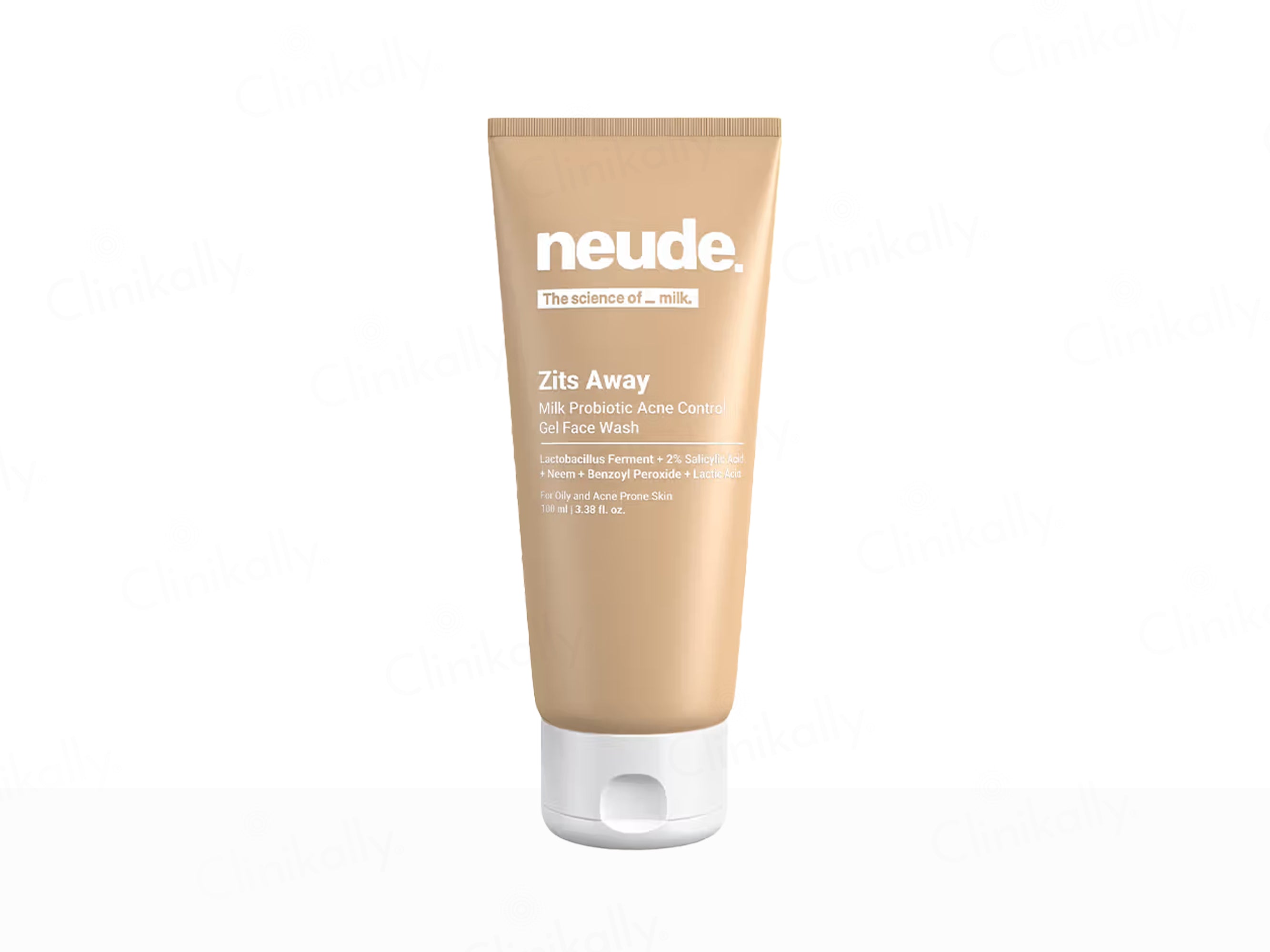 Neude Zits Away Milk Probiotic Acne Control Gel Face Wash