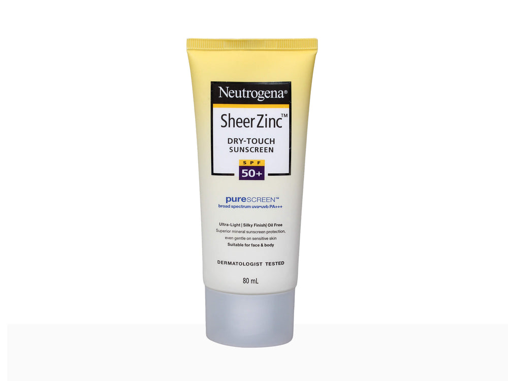 Neutrogena Sheer Zinc Dry Touch Sunscreen SPF 50+ PA+++ - Clinikally