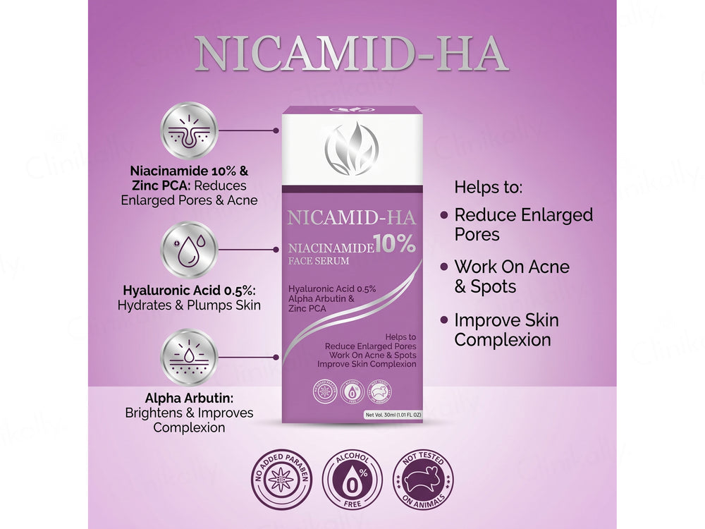 Nicamid-HA Niacinamide 10% Face Serum